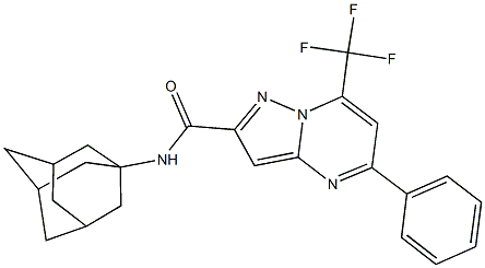 N-(1-adamantyl)-5-phenyl-7-(trifluoromethyl)pyrazolo[1,5-a]pyrimidine-2-carboxamide|