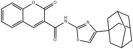N-[4-(1-adamantyl)-1,3-thiazol-2-yl]-2-oxo-2H-chromene-3-carboxamide|