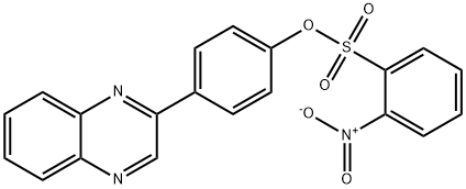 4-(2-quinoxalinyl)phenyl 2-nitrobenzenesulfonate 化学構造式
