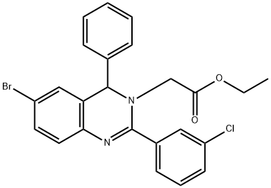 313268-61-0 ethyl (6-bromo-2-(3-chlorophenyl)-4-phenyl-3(4H)-quinazolinyl)acetate