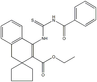 313350-71-9 ethyl 1'-{[(benzoylamino)carbothioyl]amino}-3',4'-dihydrospiro(cyclopentane-1,3'-naphthalene)-2'-carboxylate