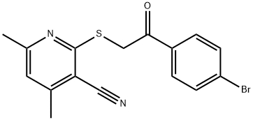 313379-69-0 2-{[2-(4-bromophenyl)-2-oxoethyl]sulfanyl}-4,6-dimethylnicotinonitrile