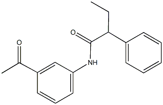 N-(3-acetylphenyl)-2-phenylbutanamide Structure