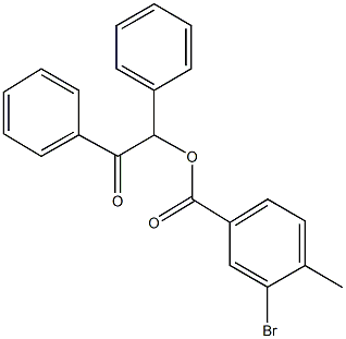 2-oxo-1,2-diphenylethyl 3-bromo-4-methylbenzoate Structure