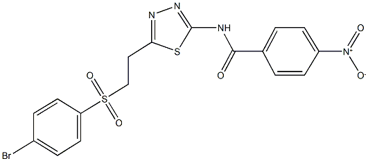 313399-39-2 N-(5-{2-[(4-bromophenyl)sulfonyl]ethyl}-1,3,4-thiadiazol-2-yl)-4-nitrobenzamide