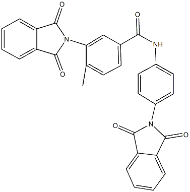 3-(1,3-dioxo-1,3-dihydro-2H-isoindol-2-yl)-N-[4-(1,3-dioxo-1,3-dihydro-2H-isoindol-2-yl)phenyl]-4-methylbenzamide,313518-47-7,结构式