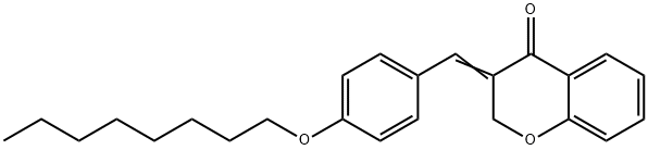 3-[4-(octyloxy)benzylidene]-2,3-dihydro-4H-chromen-4-one Structure