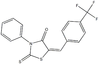 3-phenyl-2-thioxo-5-[4-(trifluoromethyl)benzylidene]-1,3-thiazolidin-4-one|