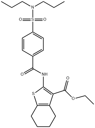 313662-52-1 ethyl 2-({4-[(dipropylamino)sulfonyl]benzoyl}amino)-4,5,6,7-tetrahydro-1-benzothiophene-3-carboxylate