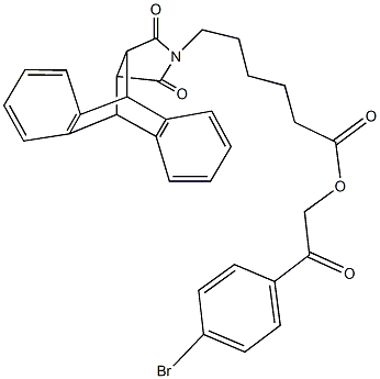 313962-61-7 2-(4-bromophenyl)-2-oxoethyl 6-(16,18-dioxo-17-azapentacyclo[6.6.5.0~2,7~.0~9,14~.0~15,19~]nonadeca-2,4,6,9,11,13-hexaen-17-yl)hexanoate