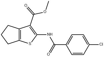 313966-14-2 methyl 2-[(4-chlorobenzoyl)amino]-5,6-dihydro-4H-cyclopenta[b]thiophene-3-carboxylate