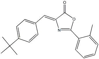4-(4-tert-butylbenzylidene)-2-(2-methylphenyl)-1,3-oxazol-5(4H)-one Structure