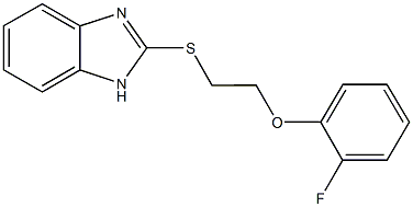 2-{[2-(2-fluorophenoxy)ethyl]sulfanyl}-1H-benzimidazole Struktur