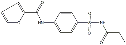 314047-15-9 N-{4-[(propionylamino)sulfonyl]phenyl}-2-furamide