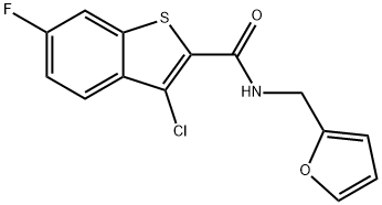 314054-96-1 3-chloro-6-fluoro-N-(2-furylmethyl)-1-benzothiophene-2-carboxamide