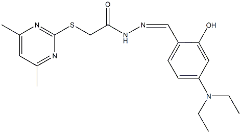 314066-10-9 N'-[4-(diethylamino)-2-hydroxybenzylidene]-2-[(4,6-dimethyl-2-pyrimidinyl)sulfanyl]acetohydrazide