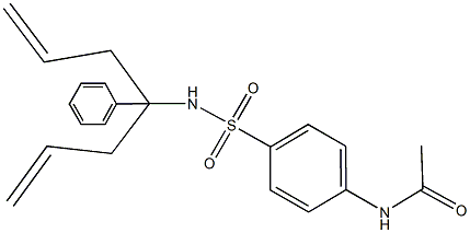 N-(4-{[(1-allyl-1-phenyl-3-butenyl)amino]sulfonyl}phenyl)acetamide Structure