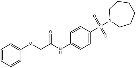 314284-70-3 N-[4-(1-azepanylsulfonyl)phenyl]-2-phenoxyacetamide