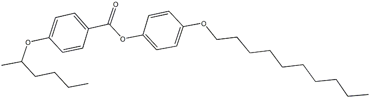 4-(decyloxy)phenyl 4-[(1-methylpentyl)oxy]benzoate Structure