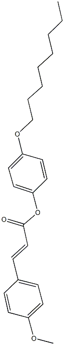 4-(octyloxy)phenyl 3-(4-methoxyphenyl)acrylate Structure