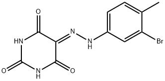 2,4,5,6(1H,3H)-pyrimidinetetrone 5-[(3-bromo-4-methylphenyl)hydrazone]|