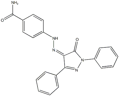 4-[2-(5-oxo-1,3-diphenyl-1,5-dihydro-4H-pyrazol-4-ylidene)hydrazino]benzamide
