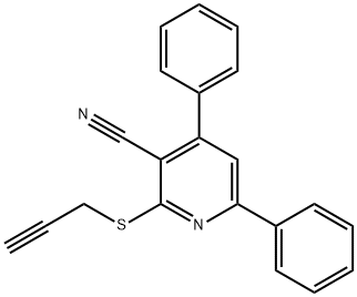 4,6-diphenyl-2-(2-propynylsulfanyl)nicotinonitrile|