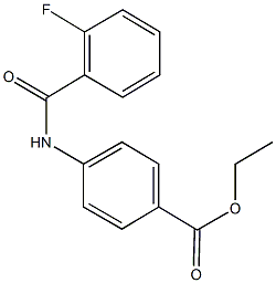 乙基 4-(2-氟苯甲酰氨基)苯酸盐,314766-38-6,结构式