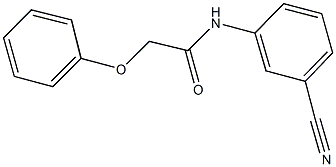 N-(3-cyanophenyl)-2-phenoxyacetamide,314766-71-7,结构式