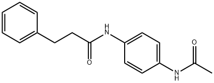 N-[4-(acetylamino)phenyl]-3-phenylpropanamide Structure