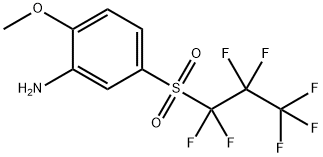 5-[(1,1,2,2,3,3,3-heptafluoropropyl)sulfonyl]-2-methoxyaniline Structure