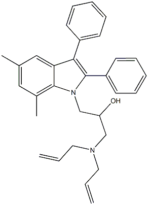 315247-80-4 1-(diallylamino)-3-(5,7-dimethyl-2,3-diphenyl-1H-indol-1-yl)-2-propanol