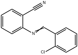 2-[(2-chlorobenzylidene)amino]benzonitrile,315670-38-3,结构式