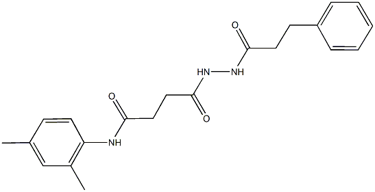 N-(2,4-dimethylphenyl)-4-oxo-4-[2-(3-phenylpropanoyl)hydrazino]butanamide,315670-70-3,结构式