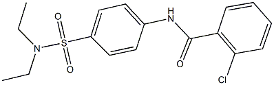315670-74-7 2-chloro-N-{4-[(diethylamino)sulfonyl]phenyl}benzamide