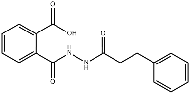 2-{[2-(3-phenylpropanoyl)hydrazino]carbonyl}benzoic acid Structure