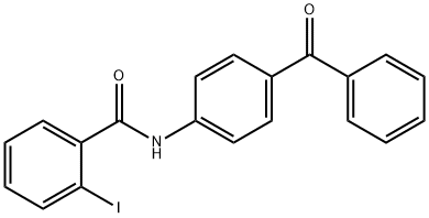 N-(4-benzoylphenyl)-2-iodobenzamide 结构式