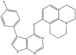 8-{[5-(4-fluorophenyl)thieno[2,3-d]pyrimidin-4-yl]oxy}-2,3,6,7-tetrahydro-1H,5H-pyrido[3,2,1-ij]quinoline Structure