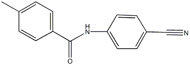 N-(4-cyanophenyl)-4-methylbenzamide Struktur