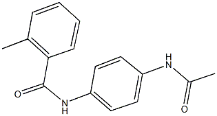 N-[4-(acetylamino)phenyl]-2-methylbenzamide Structure