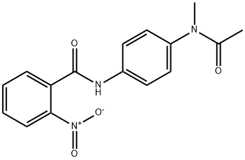 N-{4-[acetyl(methyl)amino]phenyl}-2-nitrobenzamide Struktur