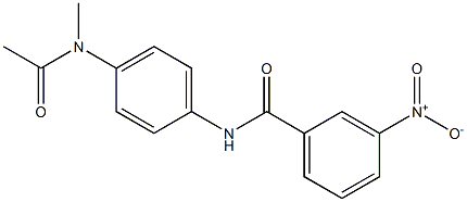 N-{4-[acetyl(methyl)amino]phenyl}-3-nitrobenzamide Structure