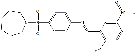 316150-59-1 2-({[4-(1-azepanylsulfonyl)phenyl]imino}methyl)-4-nitrophenol