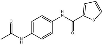 N-[4-(acetylamino)phenyl]thiophene-2-carboxamide Struktur