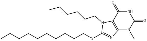 316361-79-2 8-(decylsulfanyl)-7-hexyl-3-methyl-3,7-dihydro-1H-purine-2,6-dione