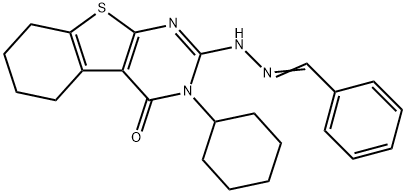 316361-82-7 benzaldehyde (3-cyclohexyl-4-oxo-3,4,5,6,7,8-hexahydro[1]benzothieno[2,3-d]pyrimidin-2-yl)hydrazone