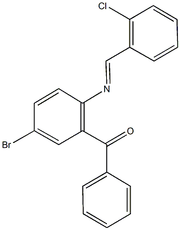 317854-57-2 {5-bromo-2-[(2-chlorobenzylidene)amino]phenyl}(phenyl)methanone