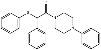 1-phenyl-4-[phenyl(phenylsulfanyl)acetyl]piperazine Structure