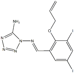 N-[2-(allyloxy)-3,5-diiodobenzylidene]-N-(5-amino-1H-tetraazol-1-yl)amine|