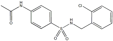 N-(4-{[(2-chlorobenzyl)amino]sulfonyl}phenyl)acetamide Structure
